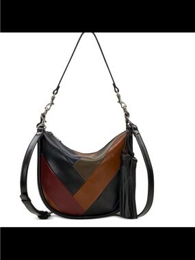 NWT Patricia Nash calanna hobo medium bag black leather